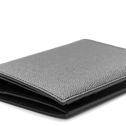 Saint Laurent Grain De Poudre Techno Credit Card Wallet Black 11 of 12