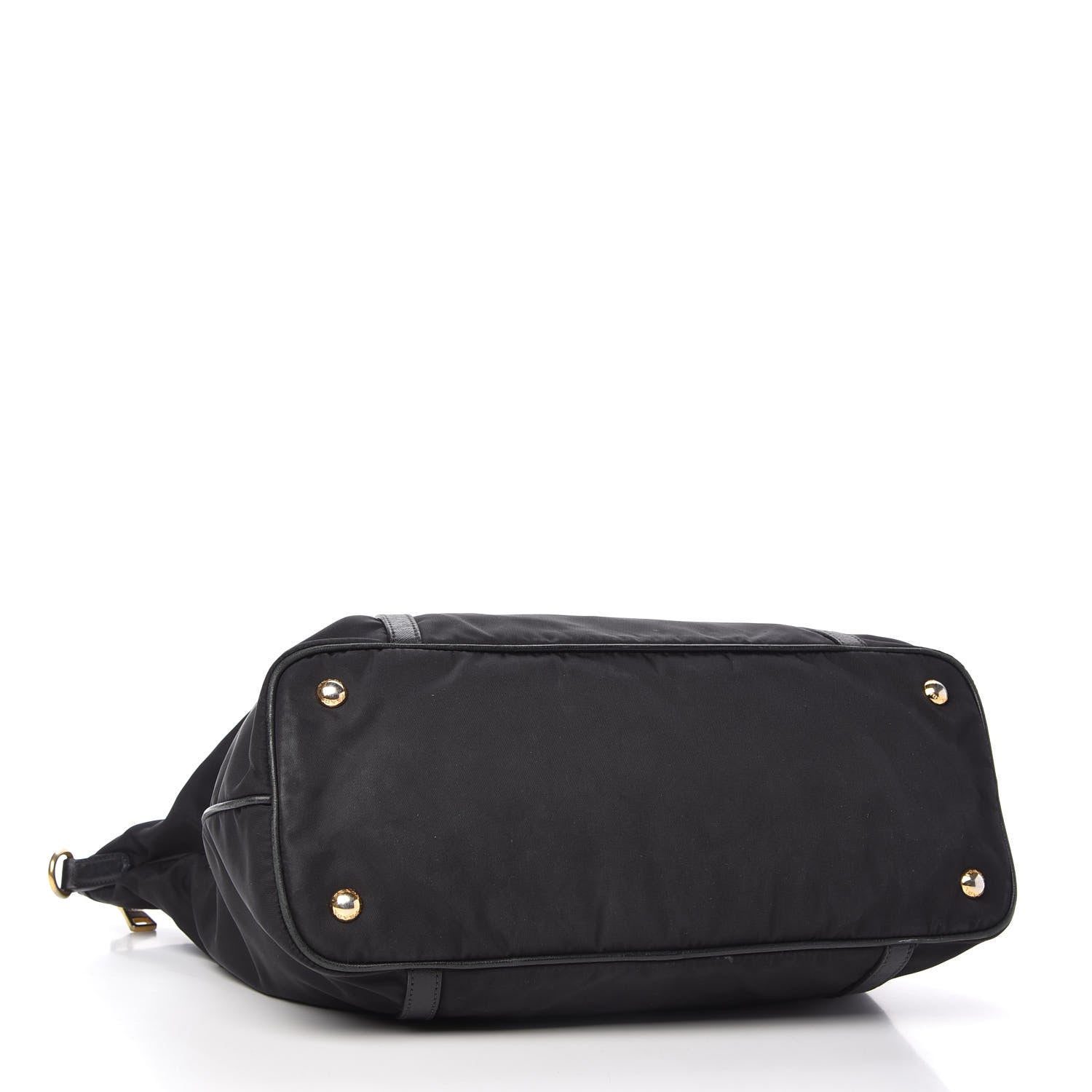 Prada Tessuto Nylon Saffiano Tote Black 4 of 12