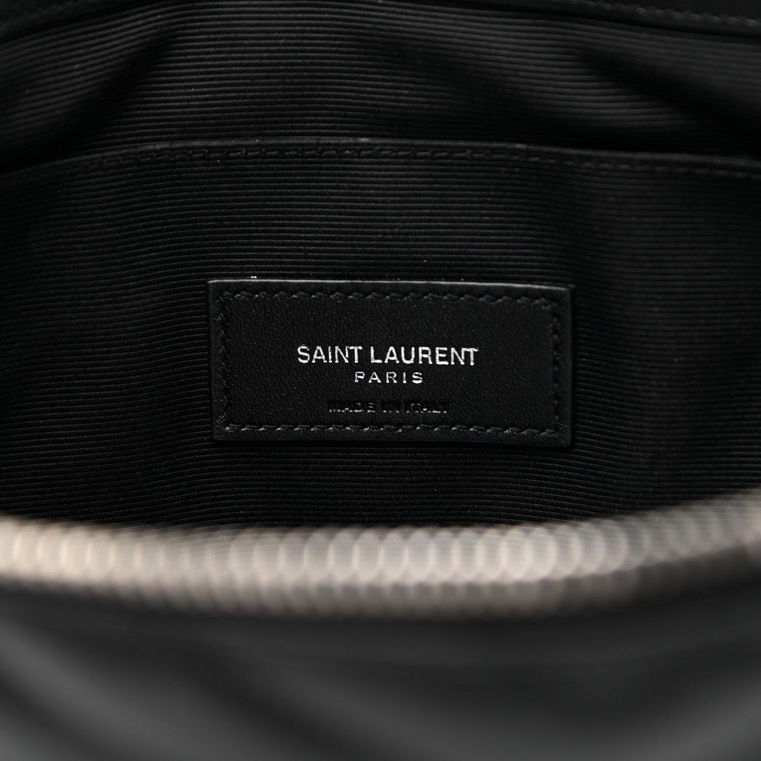 Saint Laurent Calfskin Matelasse Monogram Cassandre Tablet Pouch Black 6 of 11
