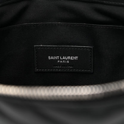Saint Laurent Calfskin Matelasse Monogram Cassandre Tablet Pouch Black 6 of 11