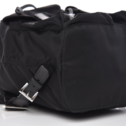 Prada Nylon Vela Saffiano Backpack Black 8 of 12