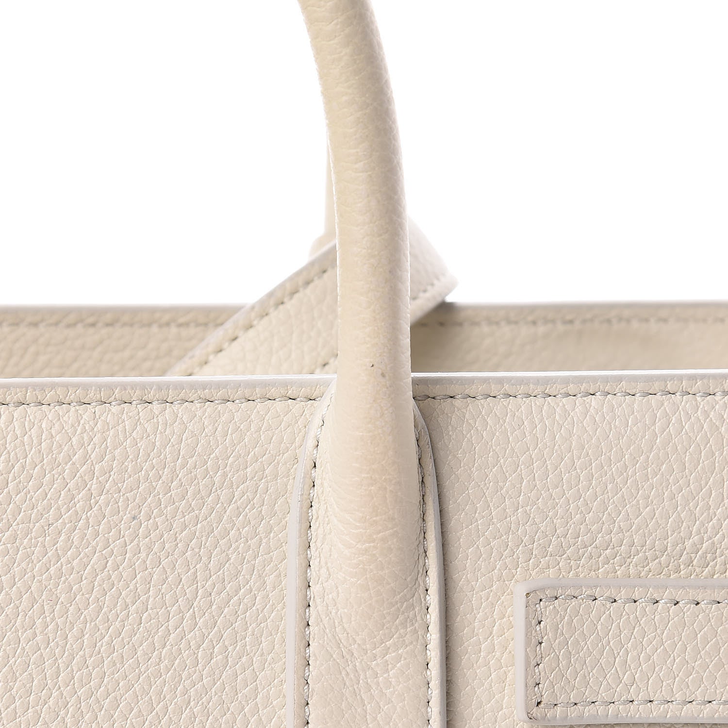 Saint Laurent Grained Calfskin Nano Sac de Jour Dove White 16 of 16