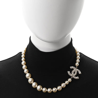 Chanel Pearl CC 100th Anniversary Necklace Light Gold 2 of 4