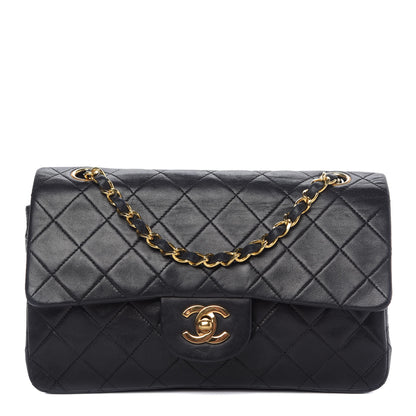 Chanel Lambskin Quilted Small Double Flap Black 1 of 9