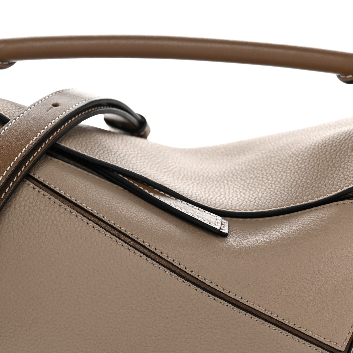 Loewe Grained Calfskin Small Puzzle Bag Sand Mink 8 of 11