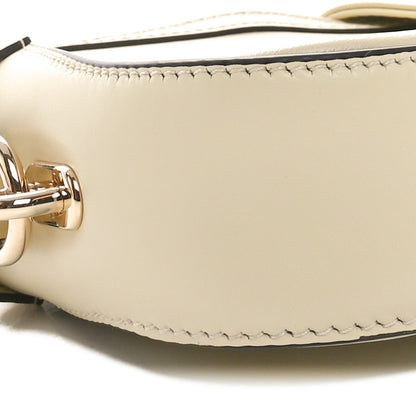 Gucci Calfskin Mini Moon Side Shoulder Bag Ivory 9 of 10