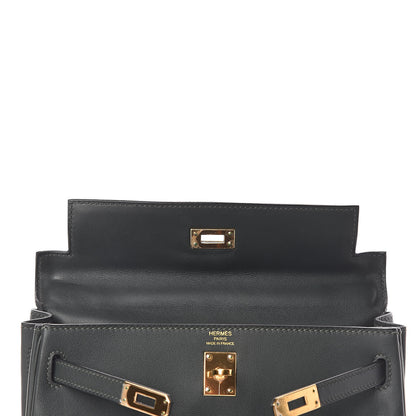 Hermes Swift Kelly Retourne 25 Vert Fonce 10 of 34