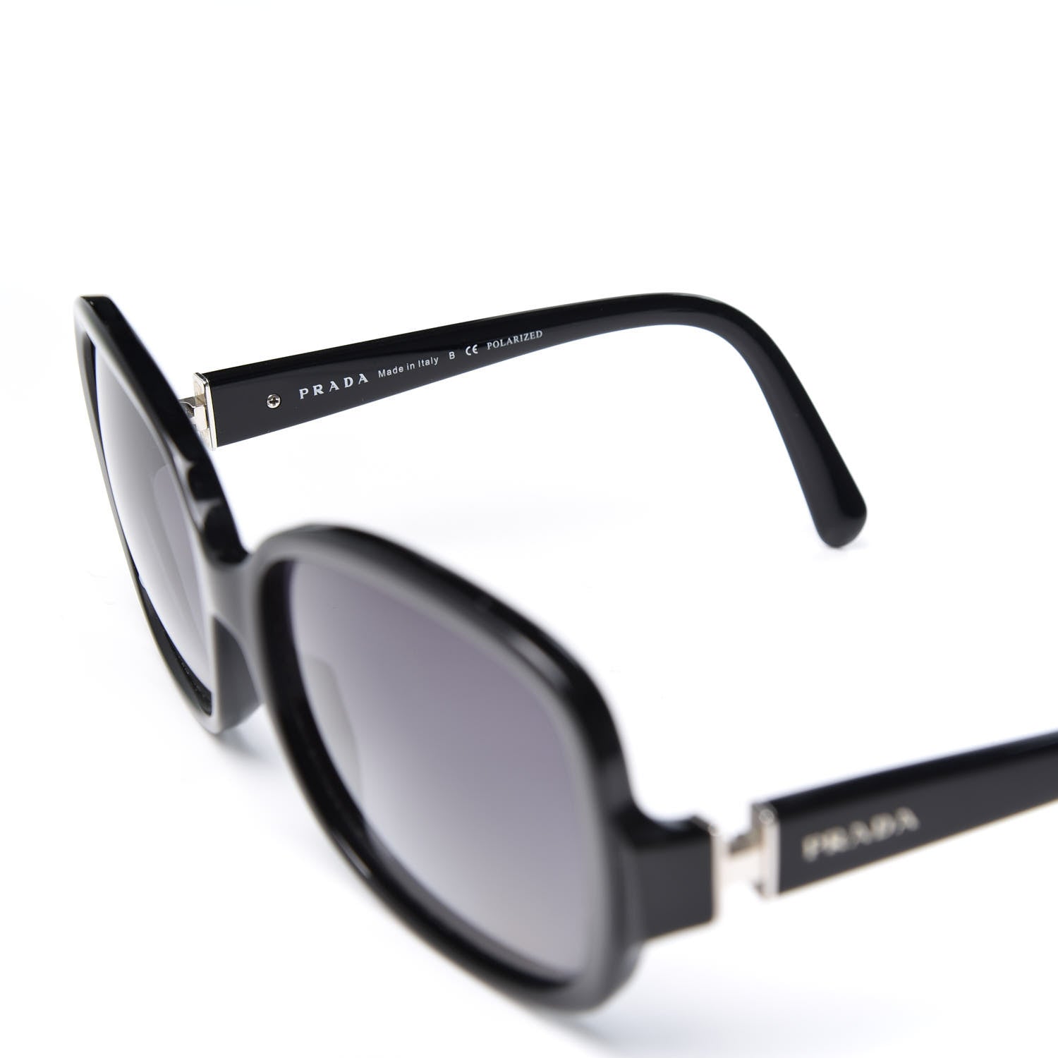 Prada Acetate Sunglasses SPR 17N Black 5 of 8