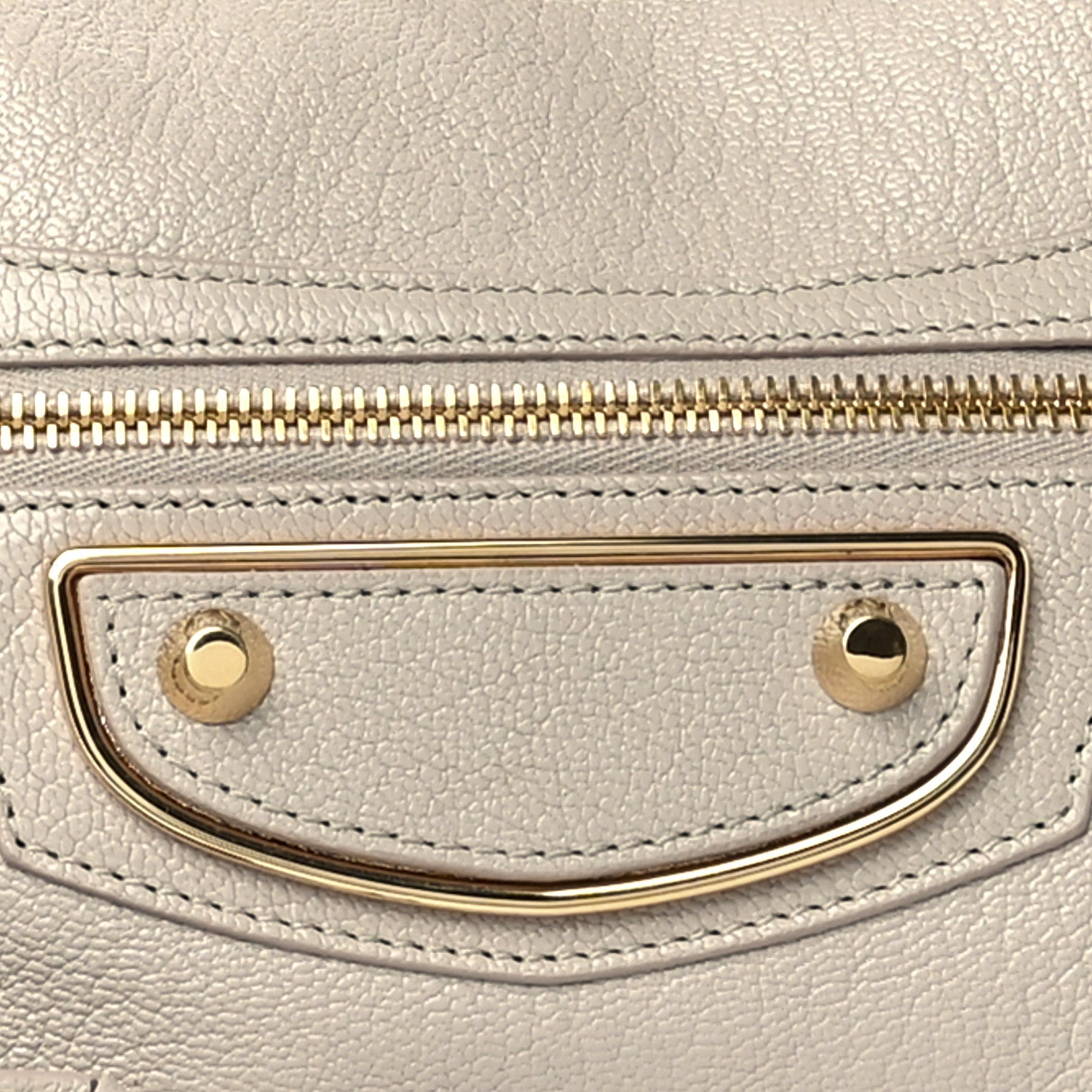 Balenciaga Chevre Gold Hardware Metallic Edge City Beige Praline 8 of 11