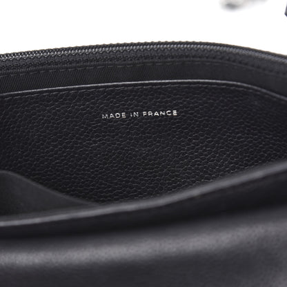Chanel Caviar Half Moon Wallet On Chain WOC Black 6 of 11