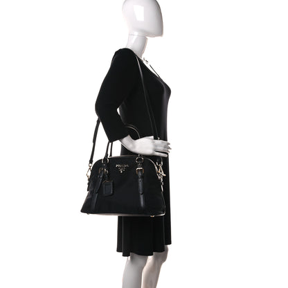 Prada Tessuto Nylon Saffiano Tote Black 3 of 11