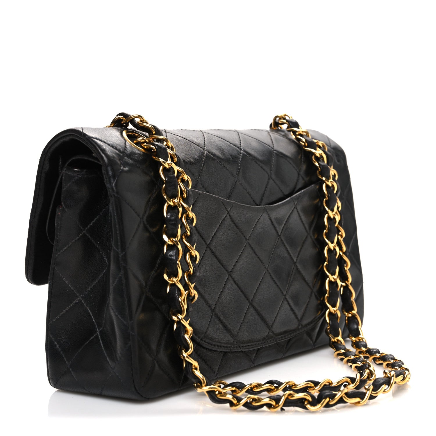 Chanel Lambskin Quilted Small Double Flap Black 3 of 11