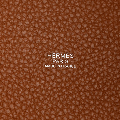Hermes Taurillon Clemence Picotin Lock 22 MM Gold 6 of 11