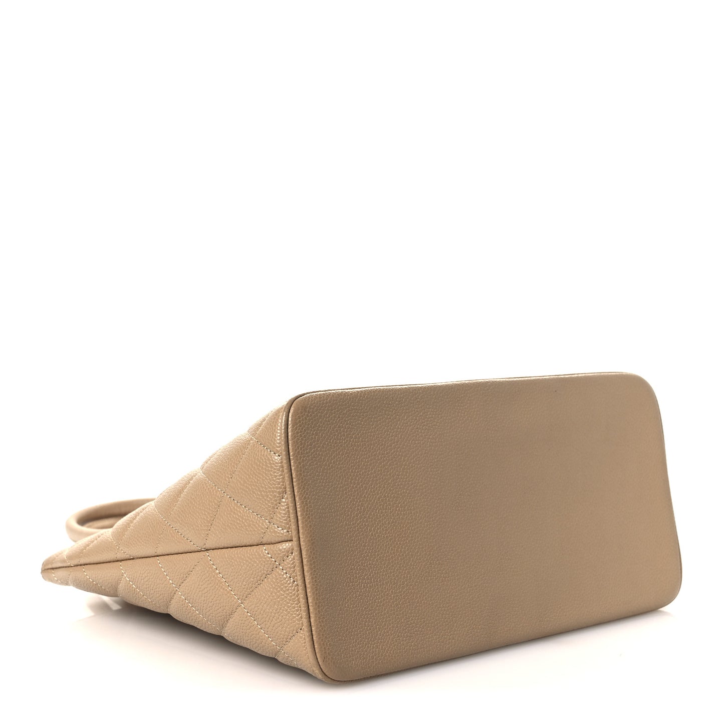 Caviar Quilted Medallion Tote Beige