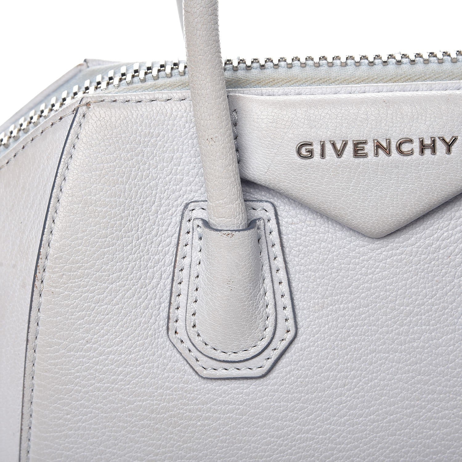 Givenchy Sugar Goatskin Mini Antigona Light Blue 13 of 20