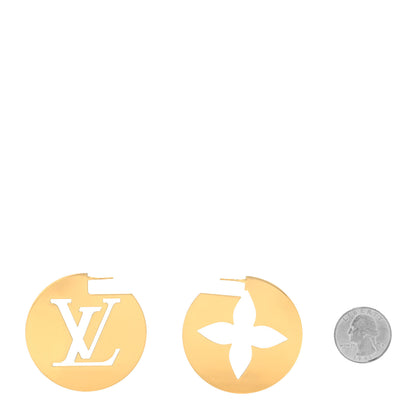 Louis Vuitton Perfect Match Earrings Gold Silver 2 of 5