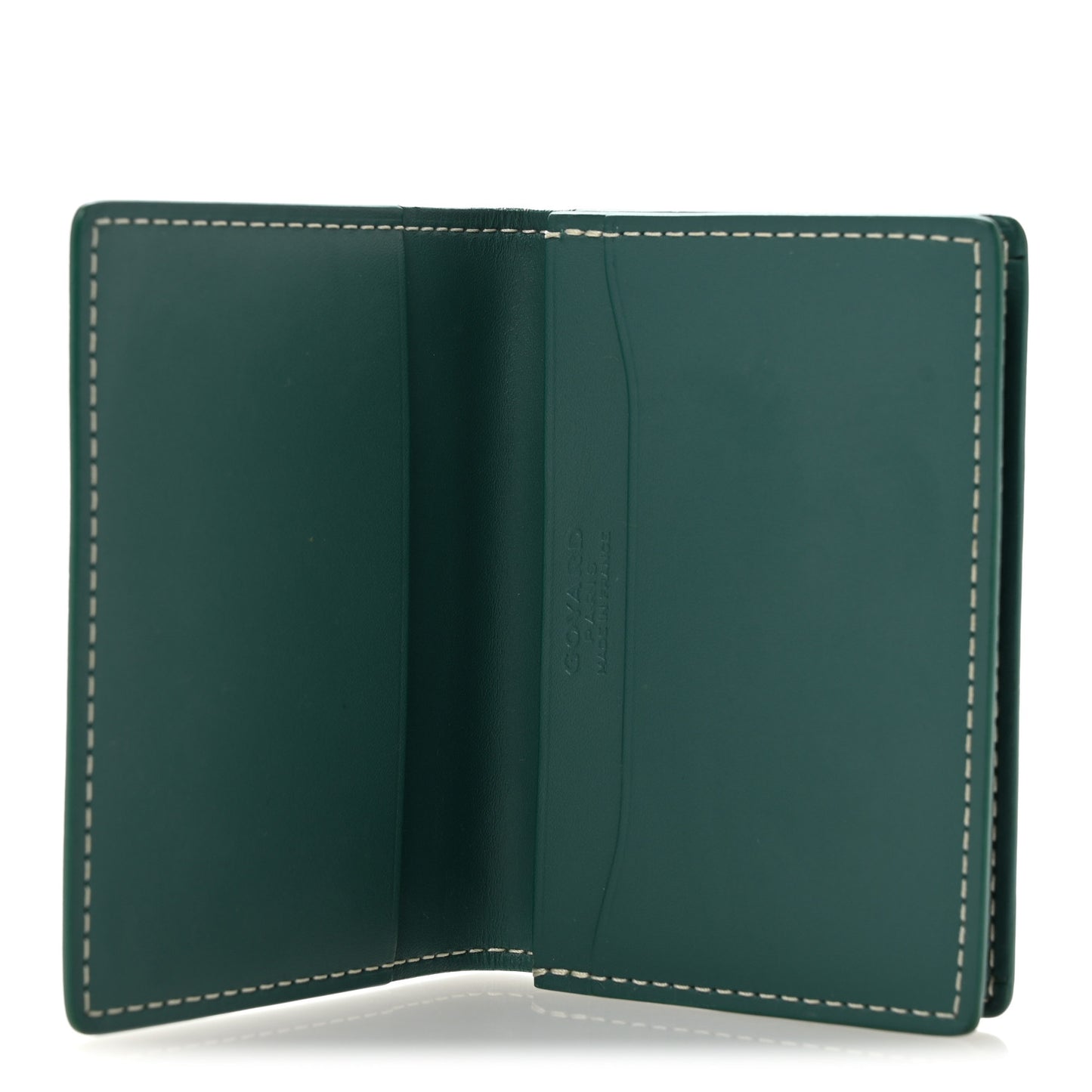 Goyardine Business Card Holder Green