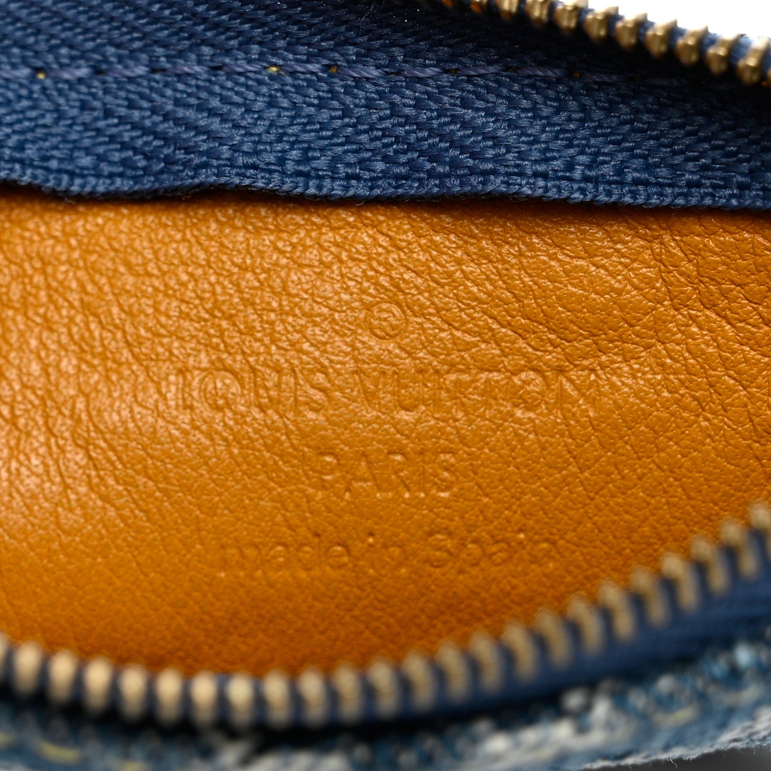 Louis Vuitton Monogram Denim Key Pouch Blue 6 of 8