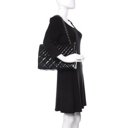Chanel Vinyl Quilted In the Business Flap Bag Black 2 of 14