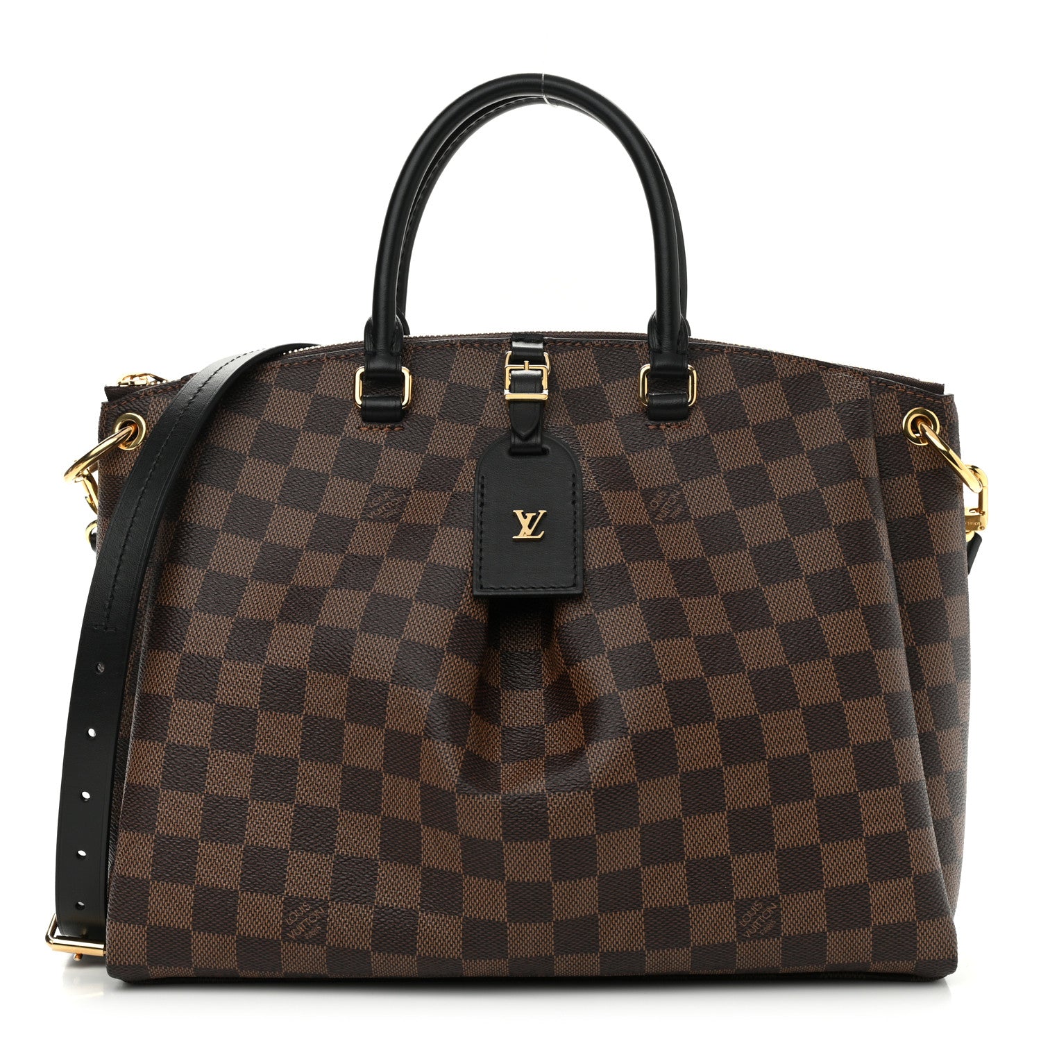 Louis Vuitton Damier Ebene Odeon Tote MM Black 1 of 11