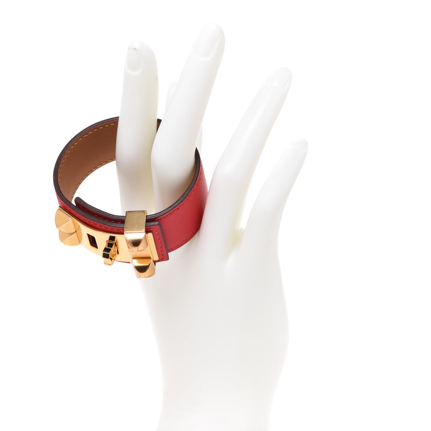 Hermes Swift Collier de Chien CDC 24 Bracelet T2 Rose Texas 2 of 7