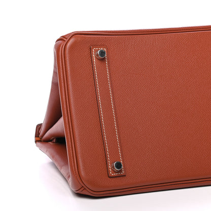 Hermes Epsom Candy Birkin 35 Brique Orange 8 of 11