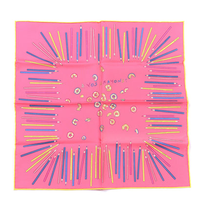 Hermes Silk A Vos Crayons Scarf 45 1 of 4