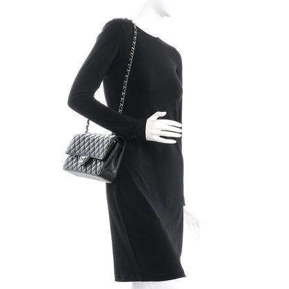 Chanel Caviar Quilted Medium Double Flap Black 2 of 9
