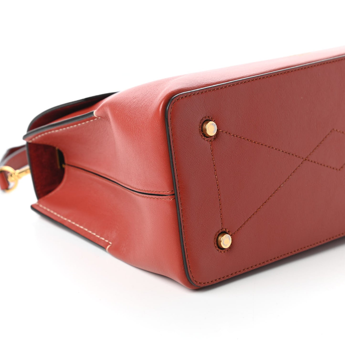 Silky Calfskin Small Seaton Rust