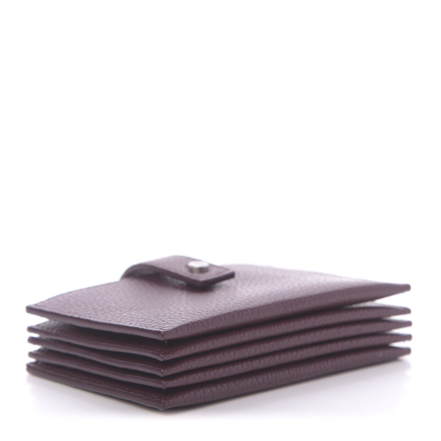 Saint Laurent Grained Calfskin Accordion Wallet Bordeaux 4 of 10