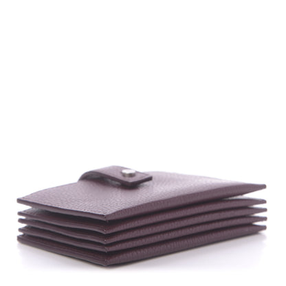 Saint Laurent Grained Calfskin Accordion Wallet Bordeaux 4 of 10