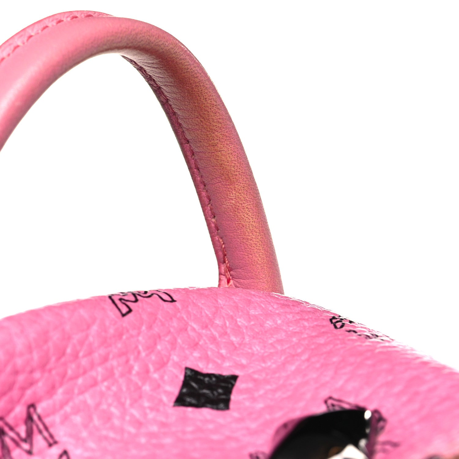 MCM Visetos Studded Small Stark M Backpack Pink 10 of 10