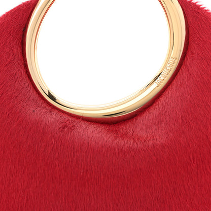 Jacquemus Pony Hair Le Petit Calino Ring Top Handle Bag Red 7 of 9