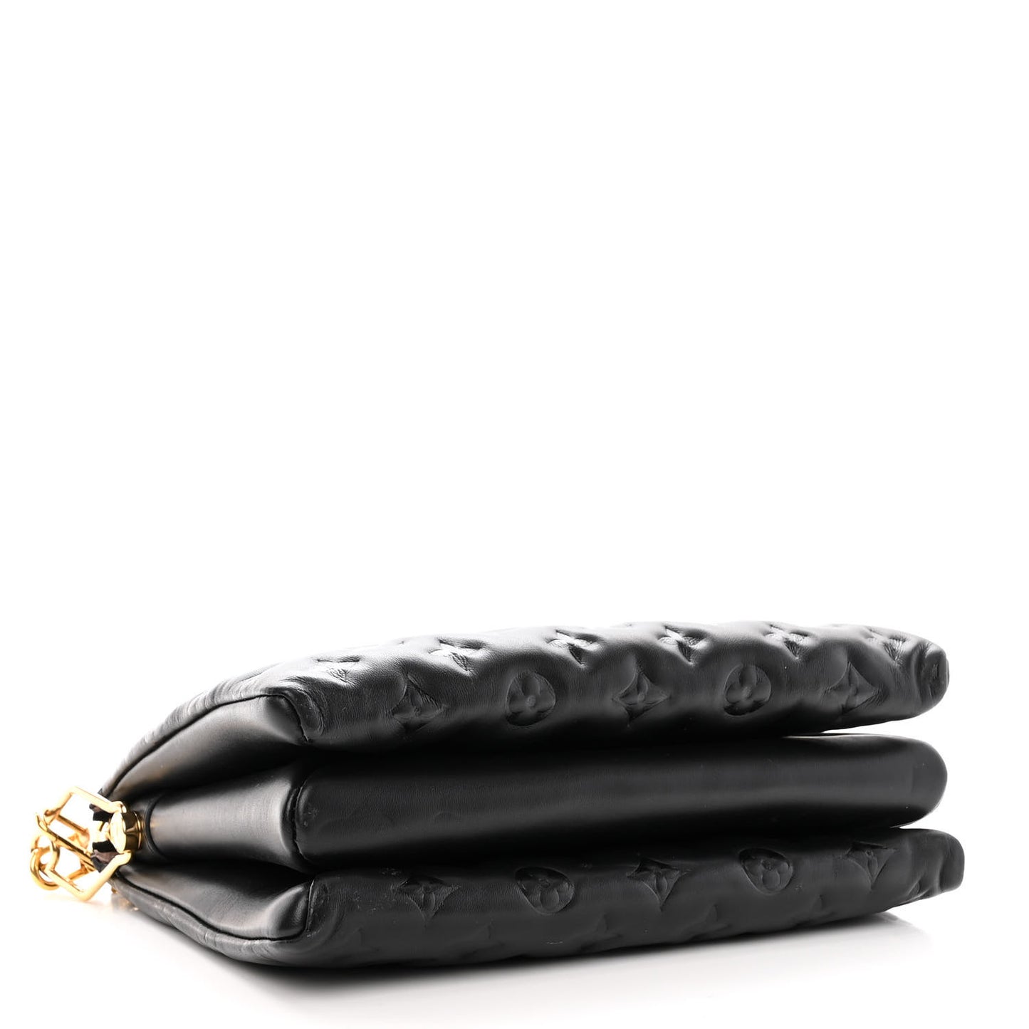 Lambskin Embossed Monogram Coussin PM Black