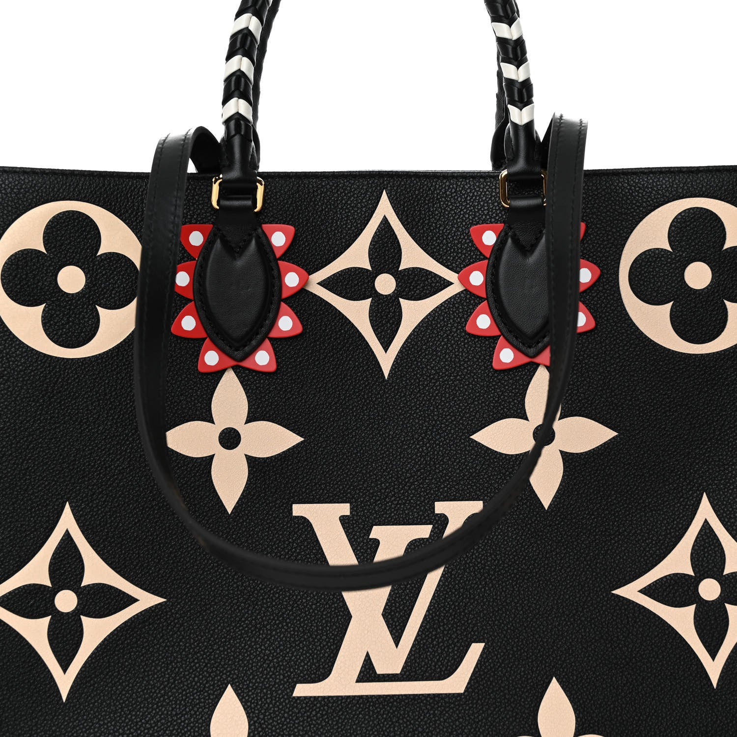 Louis Vuitton Empreinte Monogram Giant Crafty Onthego GM Black Creme 7 of 9