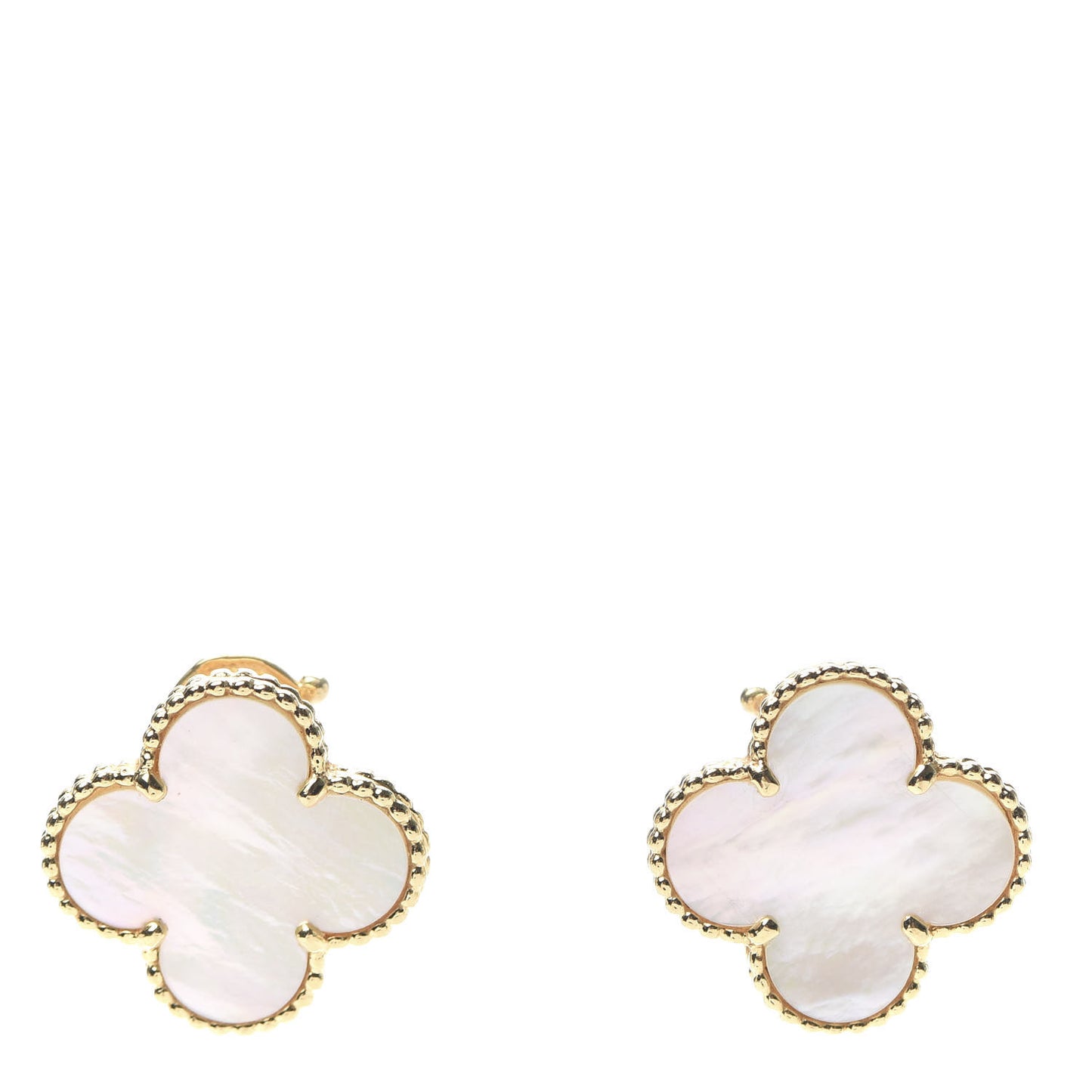 18K Yellow Gold Mother of Pearl Magic Alhambra Earrings