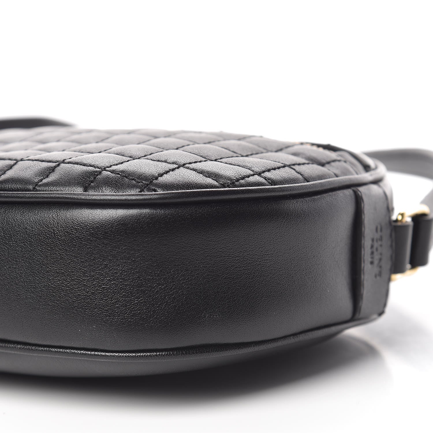 Celine Calfskin Quilted Small C Charm Bag Black 11 of 12