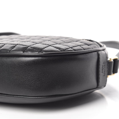 Celine Calfskin Quilted Small C Charm Bag Black 11 of 12