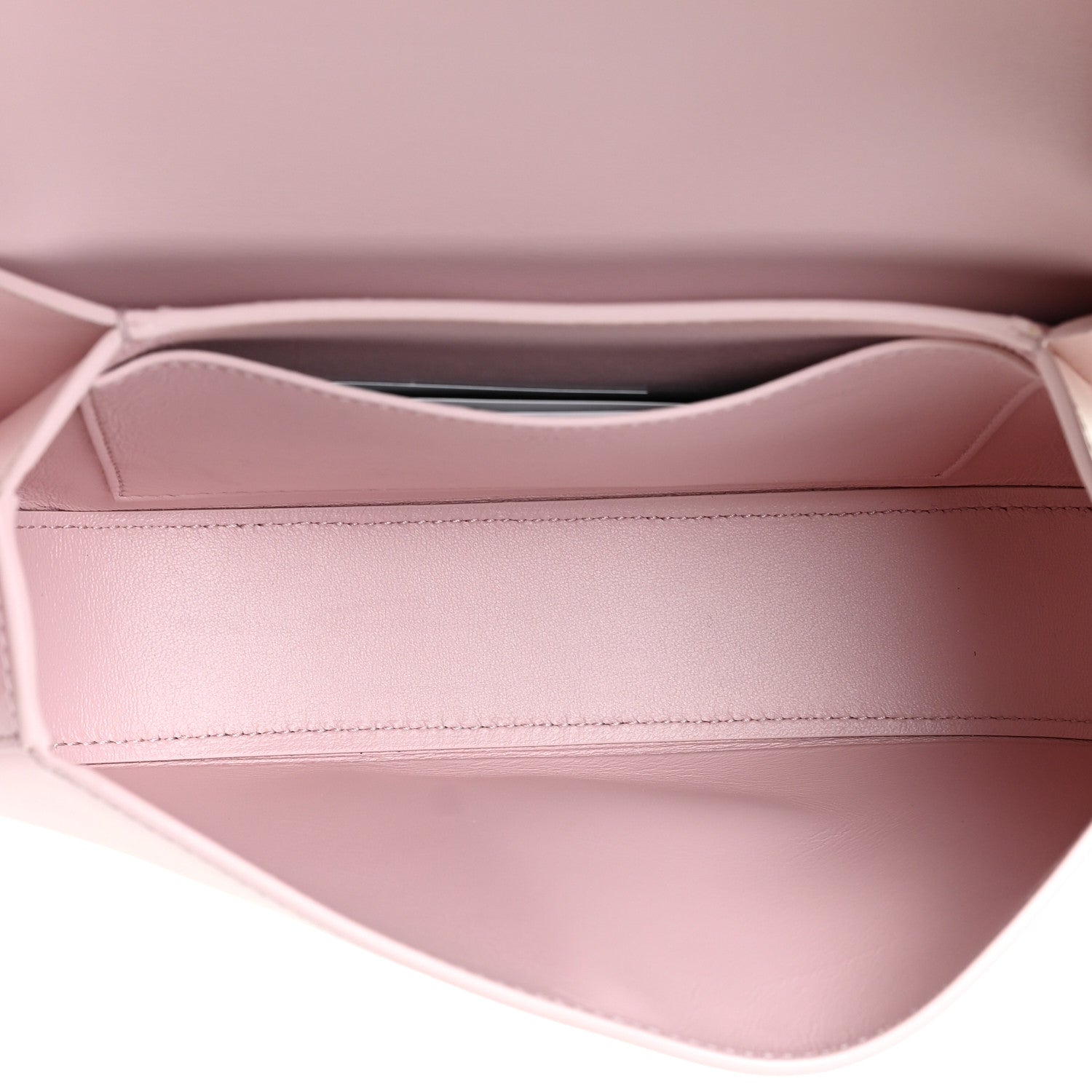 Versace Calfskin Medium Greca Goddess Shoulder Bag Pale Pink 7 of 13