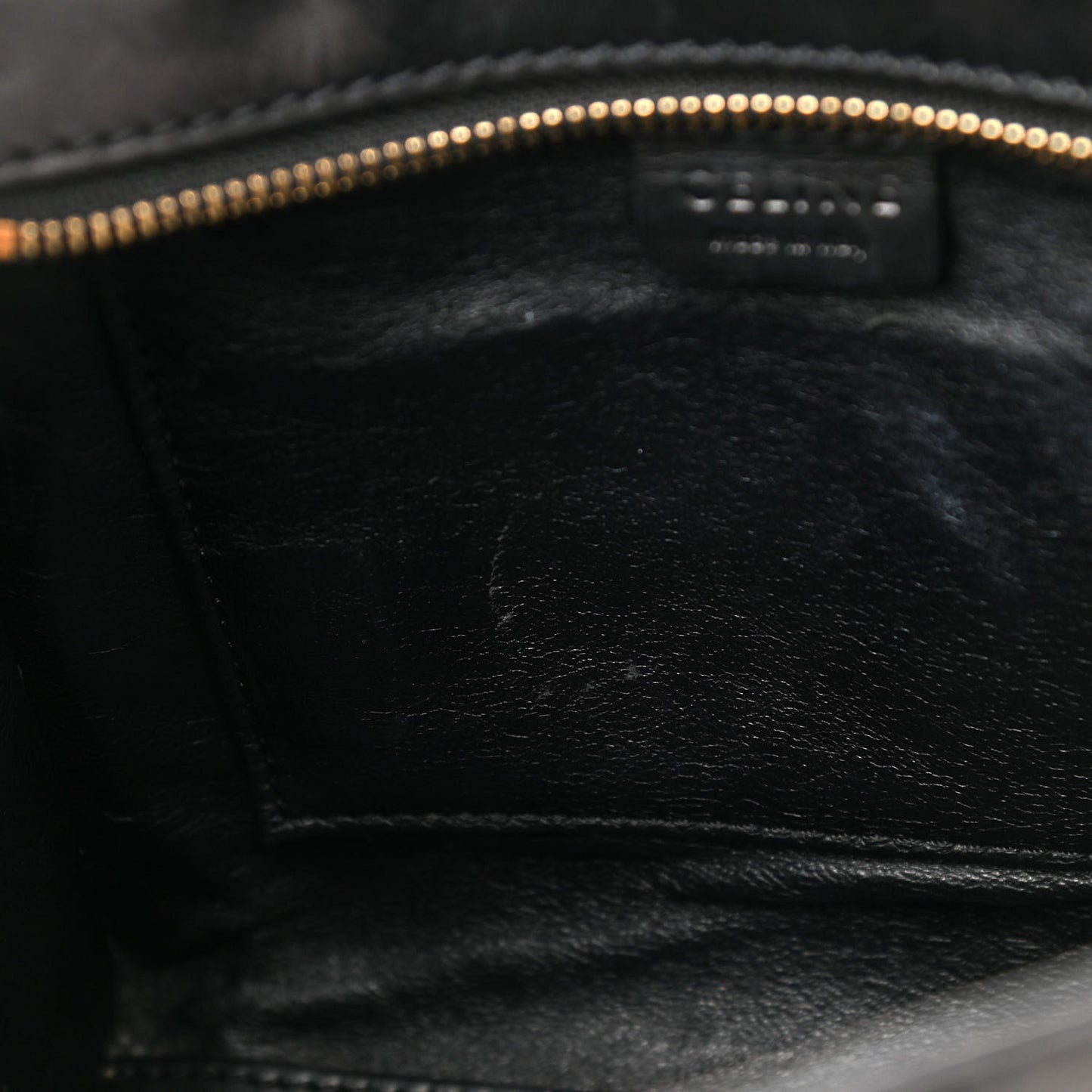 Natural Canvas Smooth Calfskin Nano Luggage Black