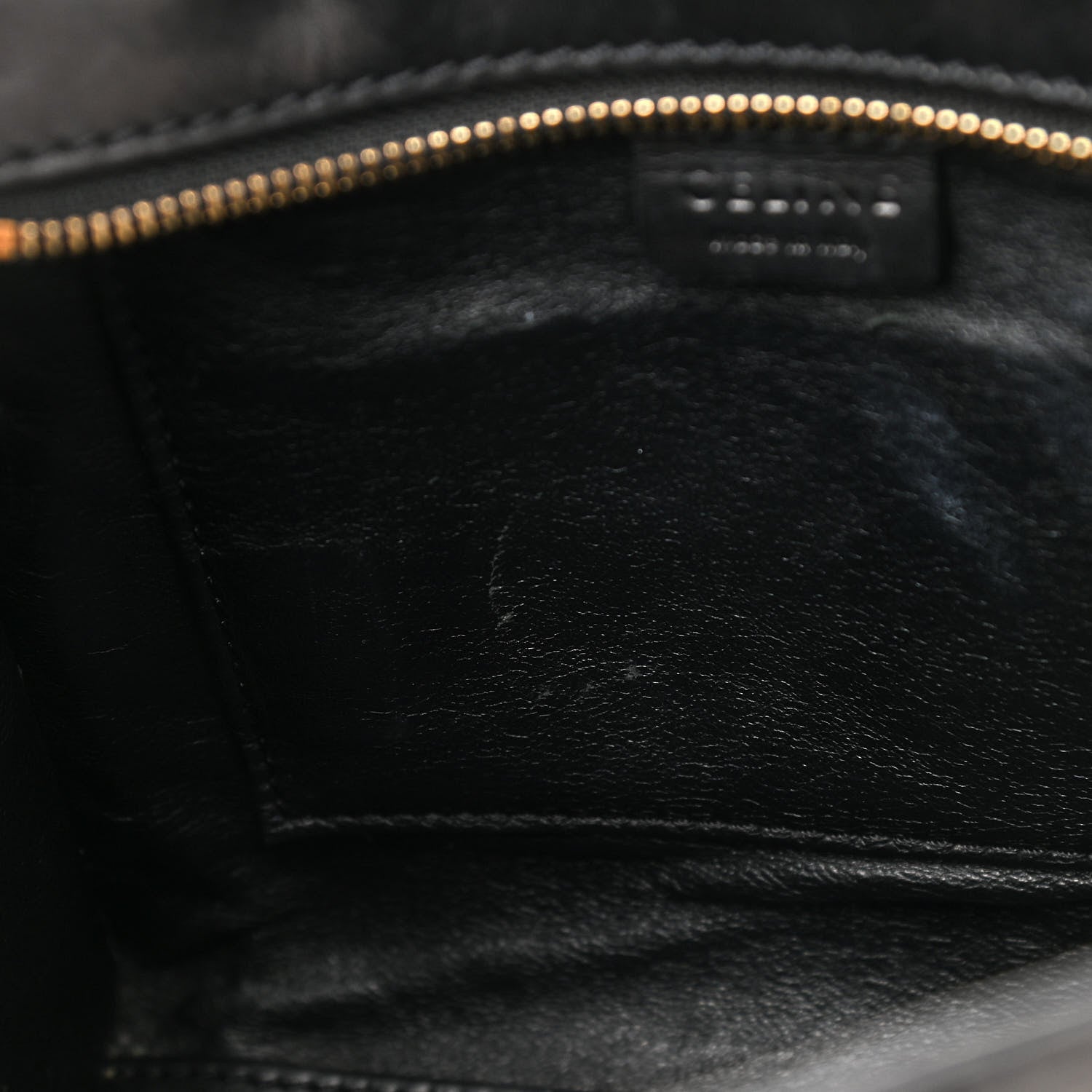 Celine Natural Canvas Smooth Calfskin Nano Luggage Black 13 of 13