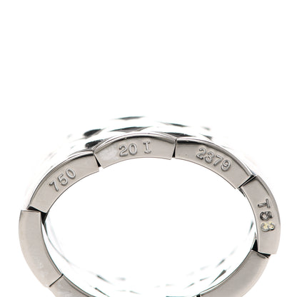 Chanel 18K White Gold Large Matelasse Ring 53 6.25 4 of 6