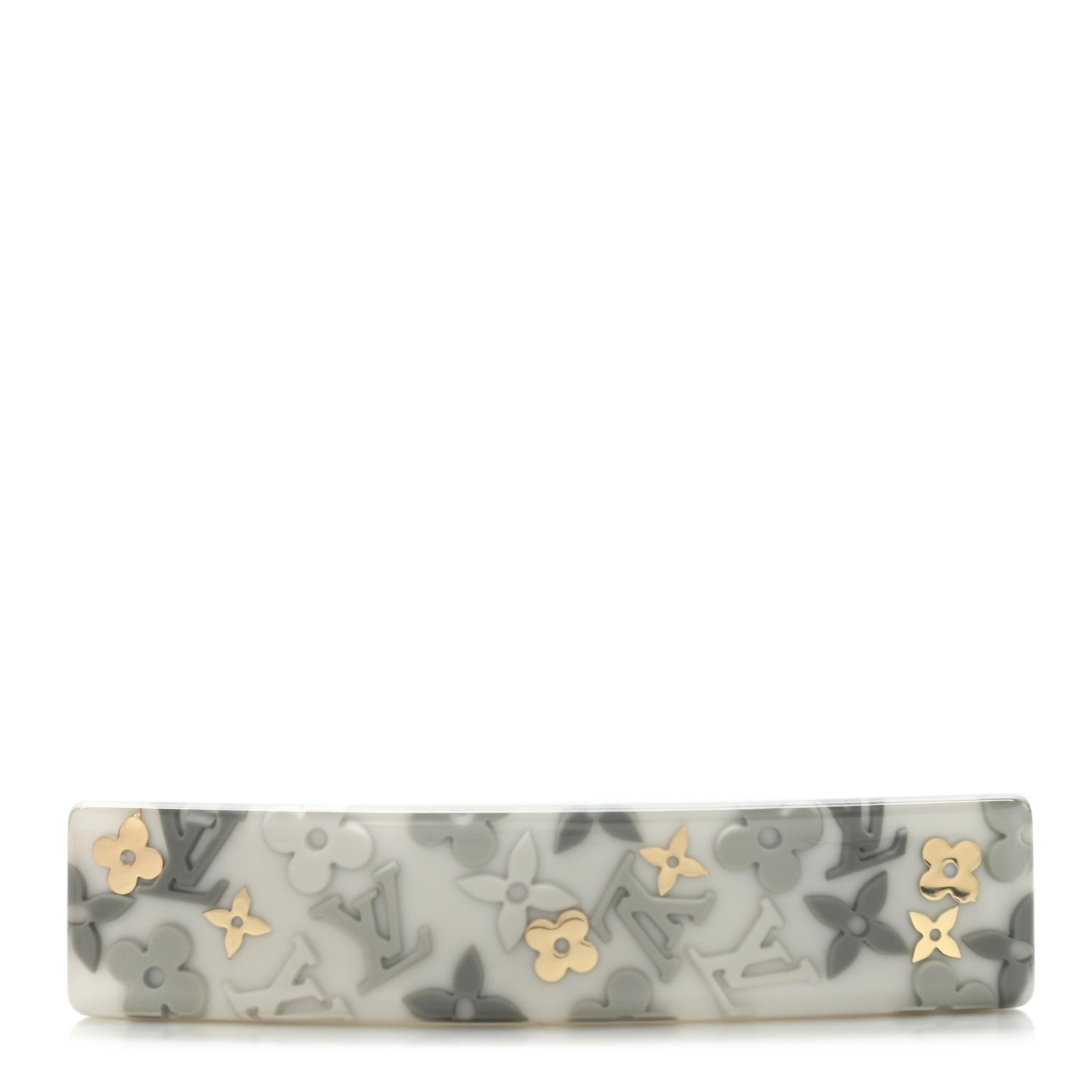 Louis Vuitton Resin Inclusion Barrette GM Grey 1 of 3