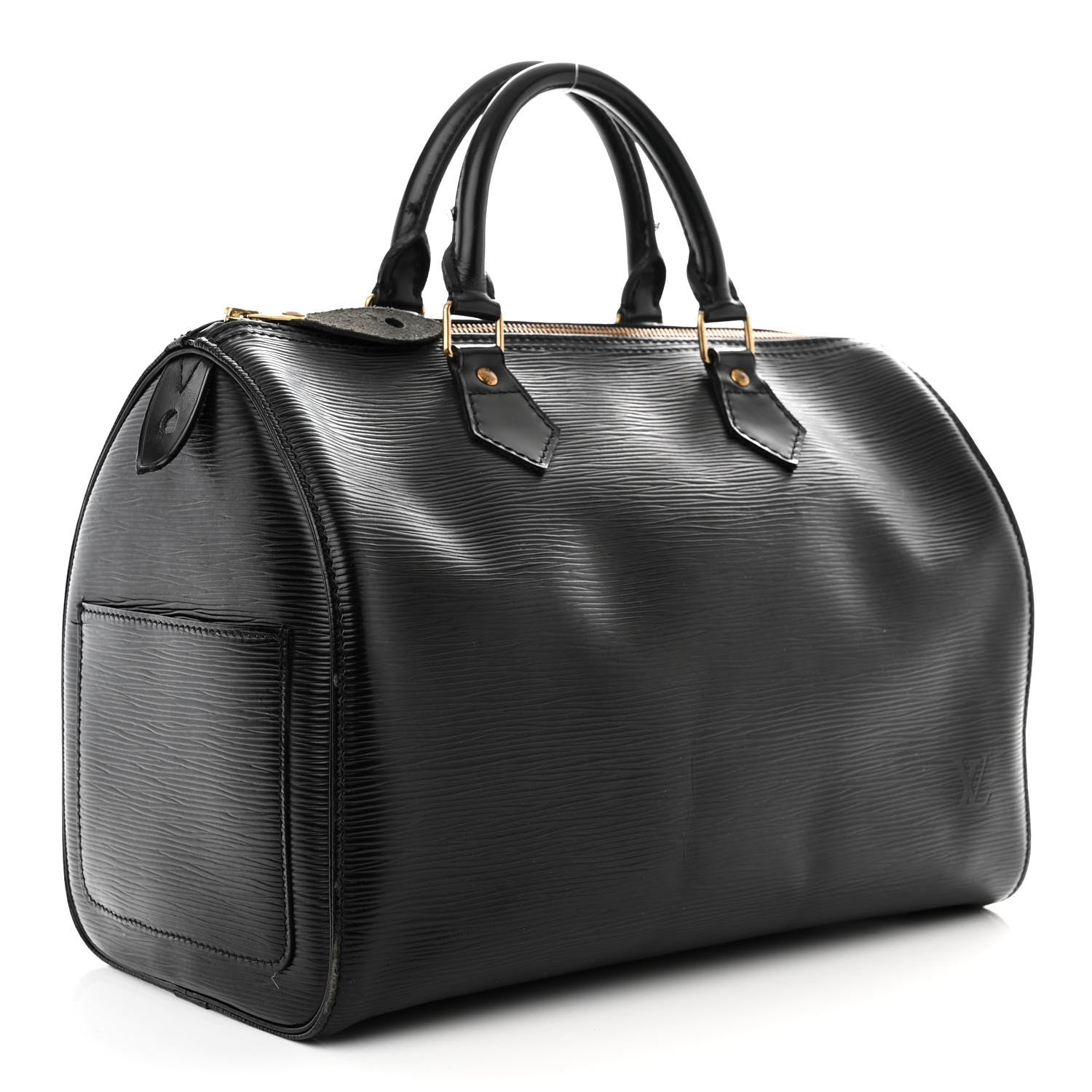 Louis Vuitton Epi Speedy 35 Black 3 of 15
