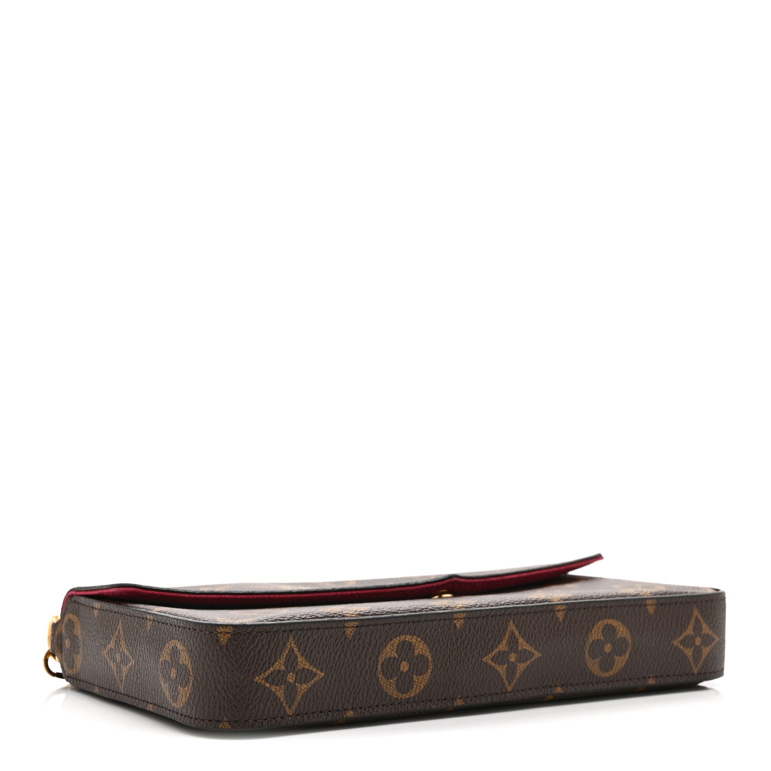 Louis Vuitton Monogram Pochette Felicie Chain Wallet Fuchsia 5 of 11