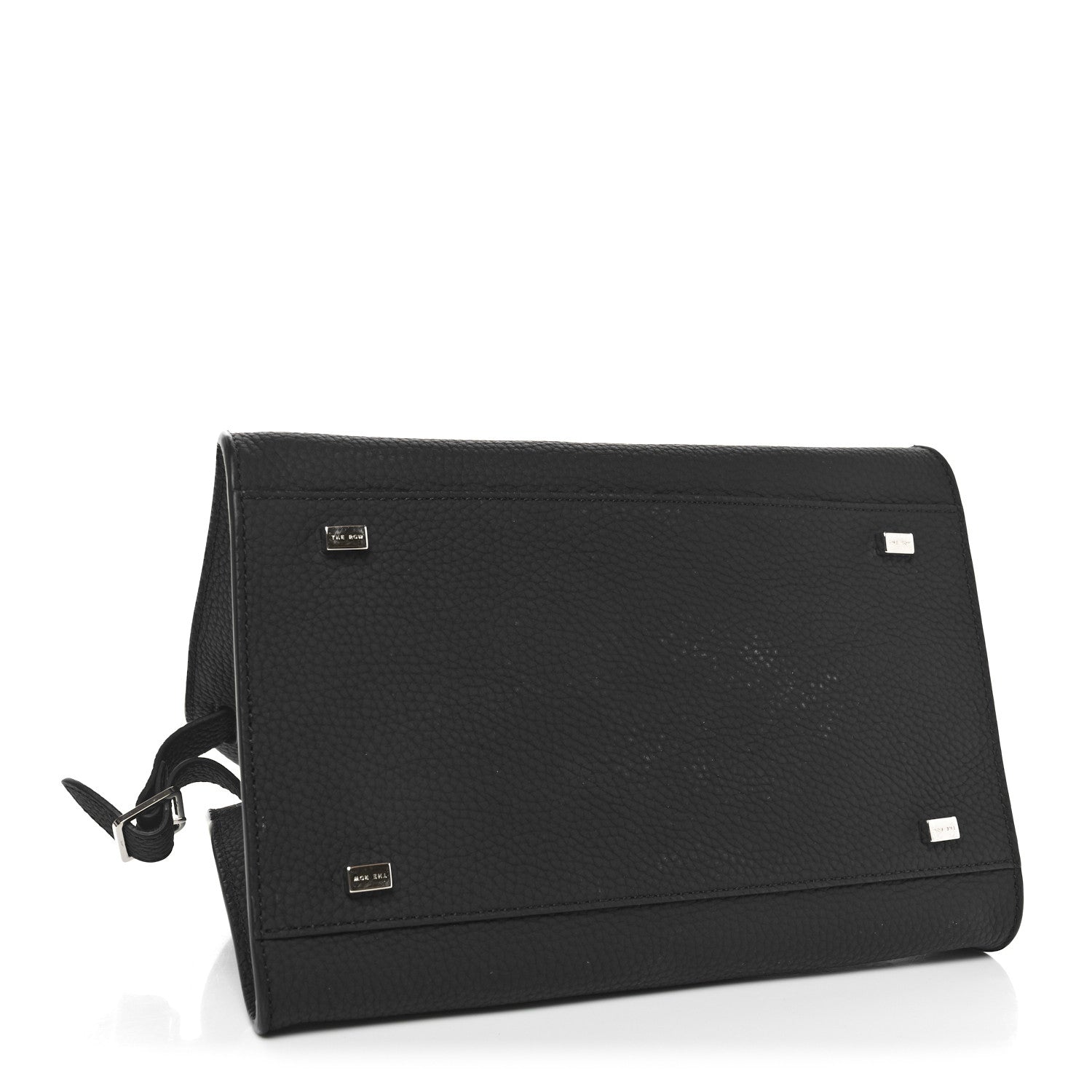 The Row Grained Calfskin Soft Margaux 10 Bag Black 4 of 9