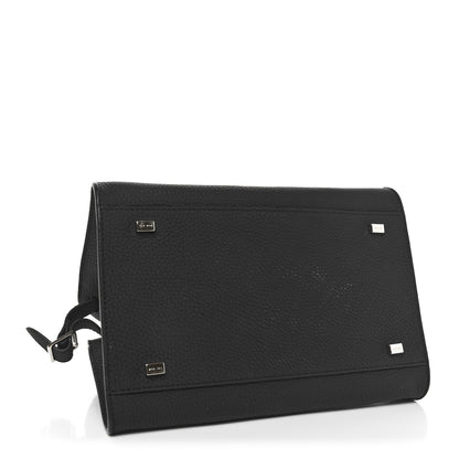 The Row Grained Calfskin Soft Margaux 10 Bag Black 4 of 9