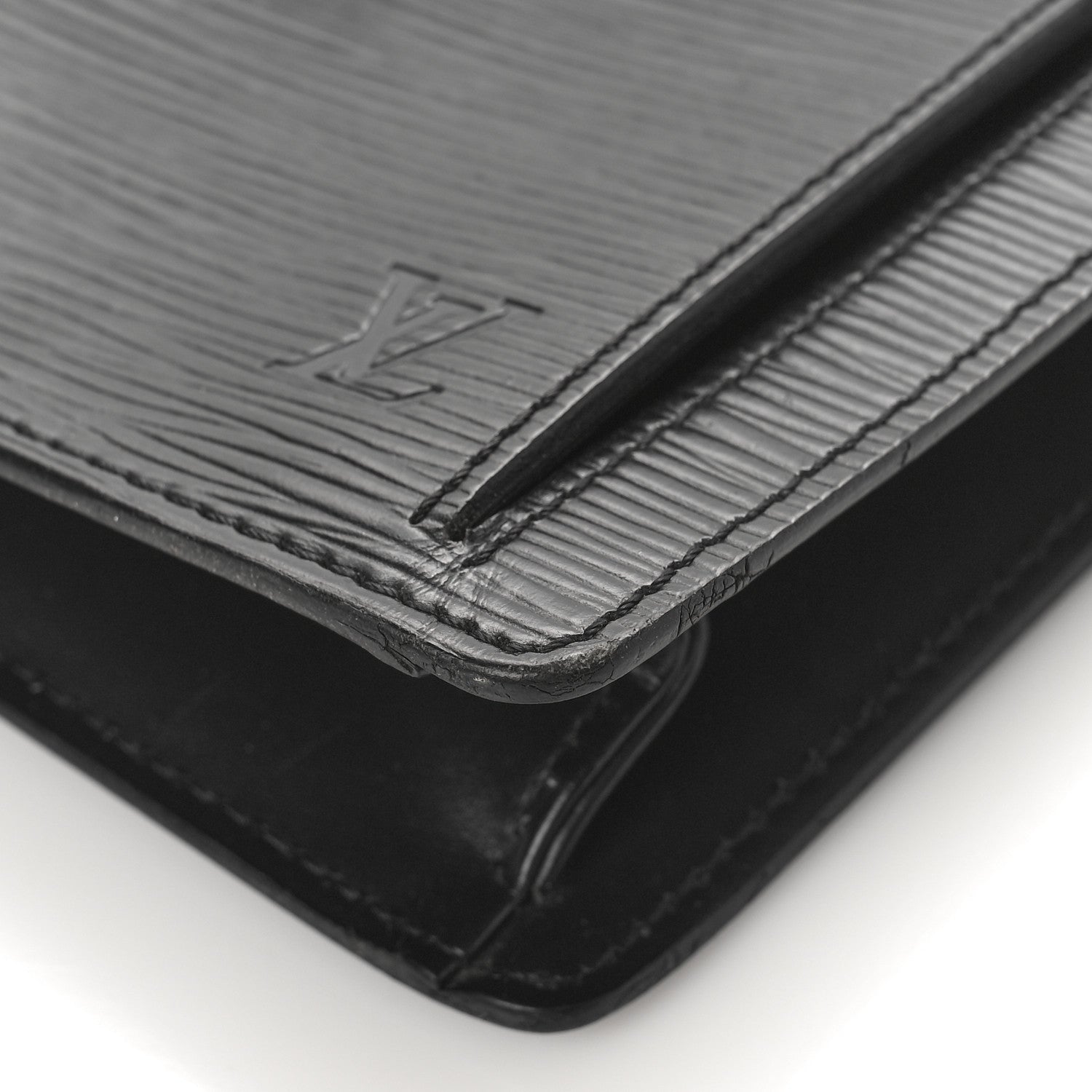 Louis Vuitton Epi Pochette Sellier Dragonne Clutch Black 9 of 9