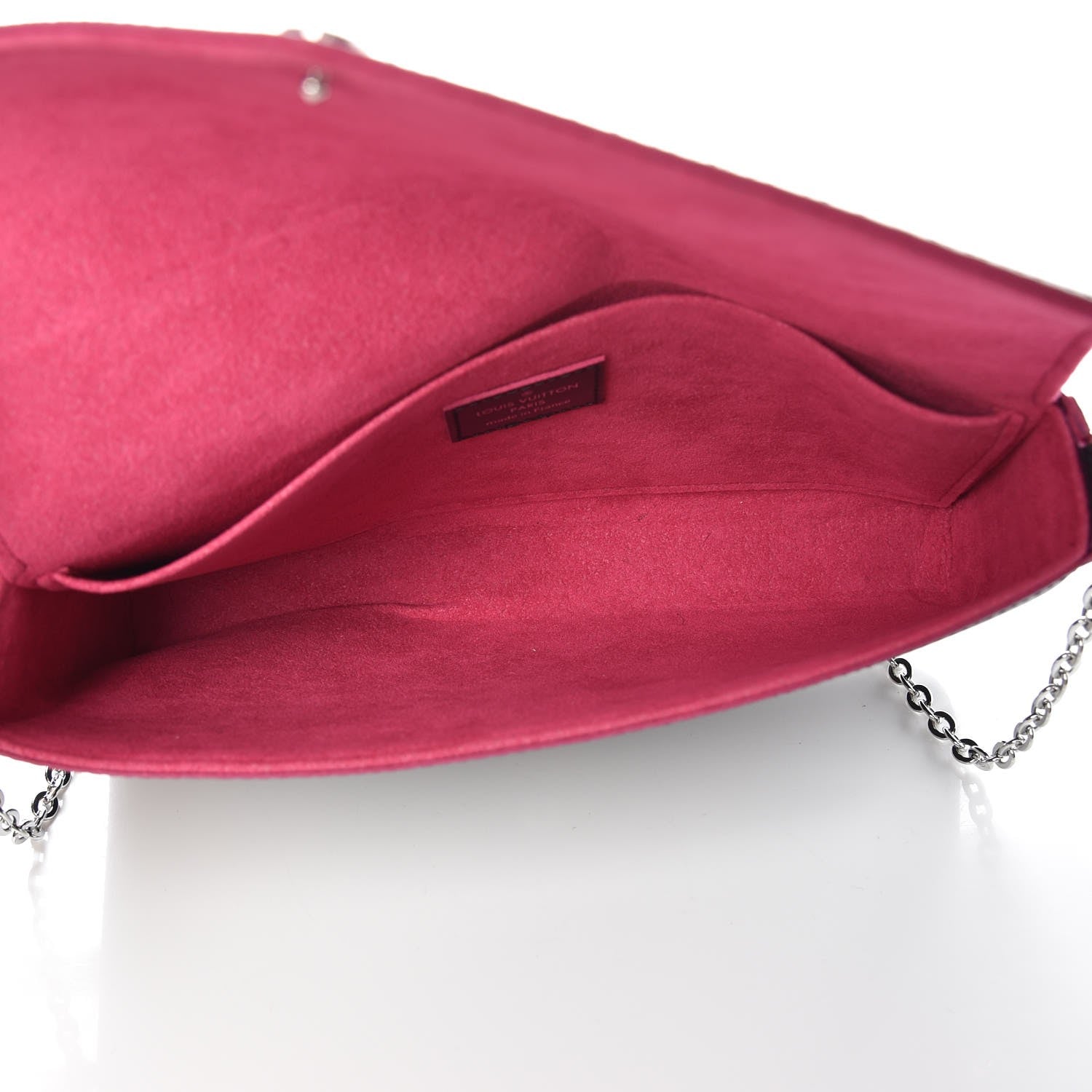 Louis Vuitton Epi Pochette Felicie Black Hot Pink 5 of 9