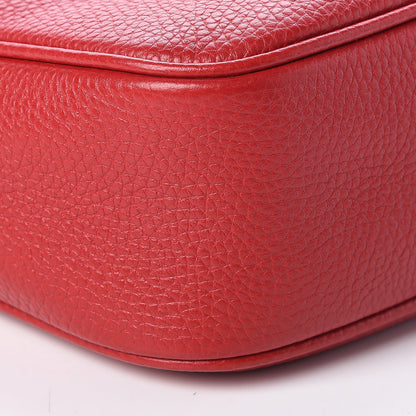 Gucci Pebbled Calfskin Small Soho Disco Bag Tabasco Red 8 of 10